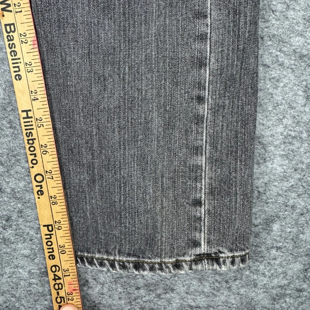 Levis 501 Mens Jeans Gray Straight Leg‎ Button Fly Denim Pants W30 L32 Y2K 2009
